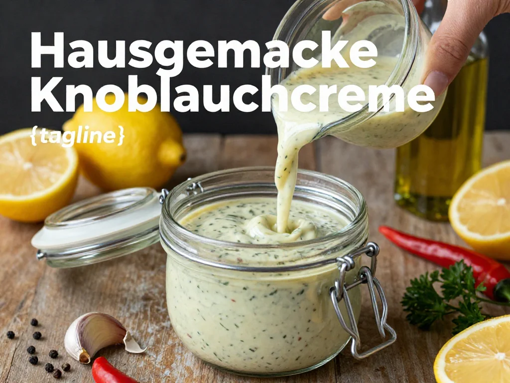 Hausgemachte Knoblauchcreme