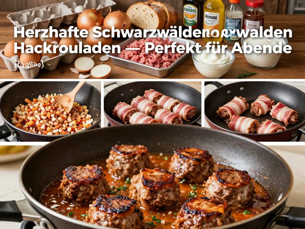 Herzhafte Schwarzw&auml;lder Hackrouladen &mdash; Perfekt f&uuml;r Abende