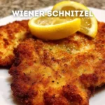 Knuspriges Wiener Schnitzel auf einem Teller mit Beilage