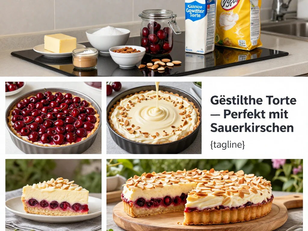 K&ouml;stliche Gewitter Torte &mdash; Perfekt mit Sauerkirschen