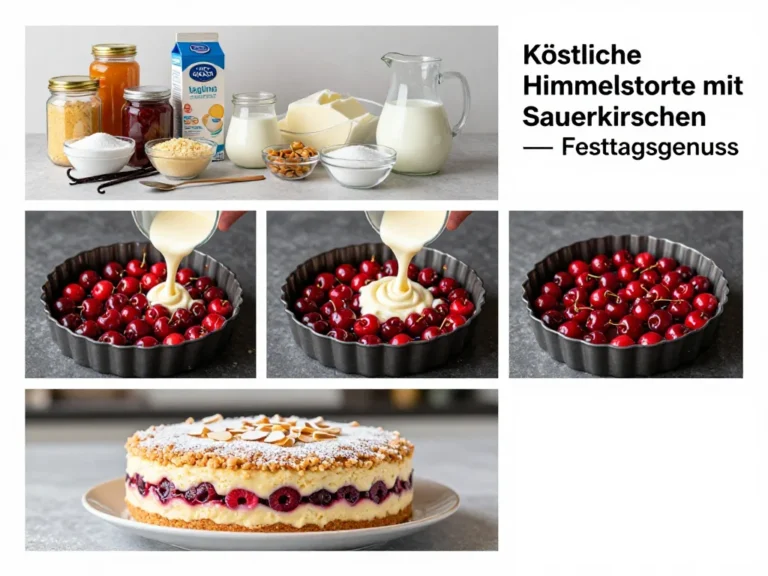 Köstliche Himmelstorte mit Sauerkirschen — Festtagsgenuss