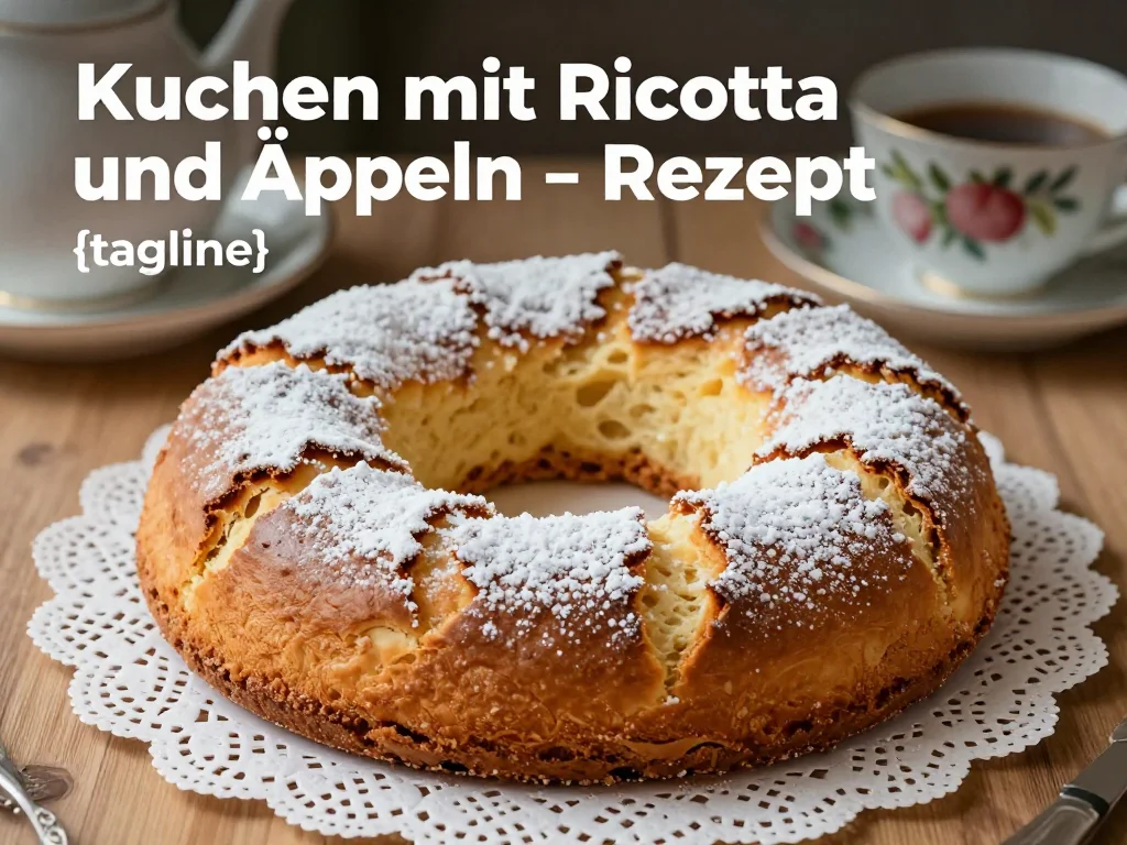 Kuchen mit Ricotta und Äpfeln – Rezept