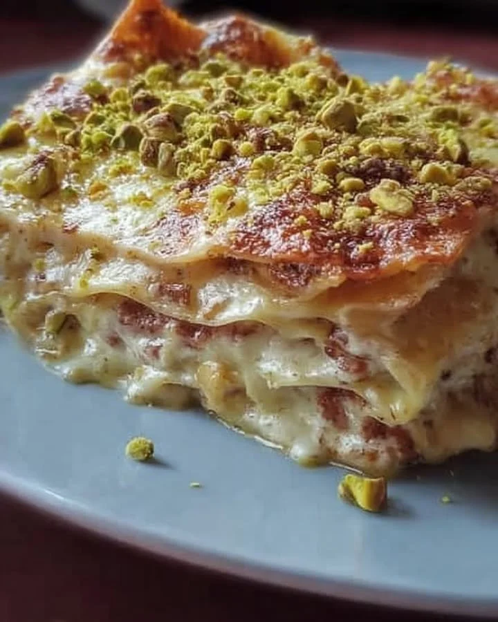 Lasagne mit Mortadella und Pistazien