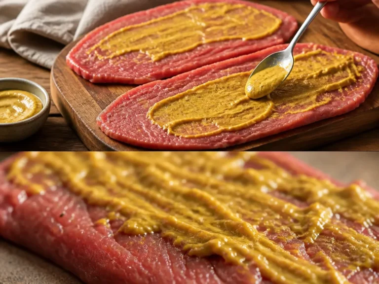 Saftige Rinderroulade gefüllt mit Gemüse und Speck auf einem Teller serviert.