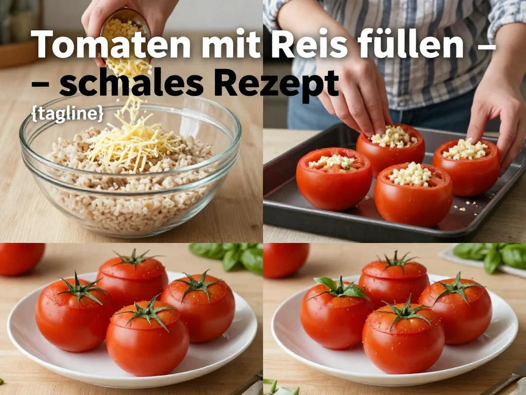 Tomaten mit Reis f&uuml;llen &ndash; schnelles Rezept